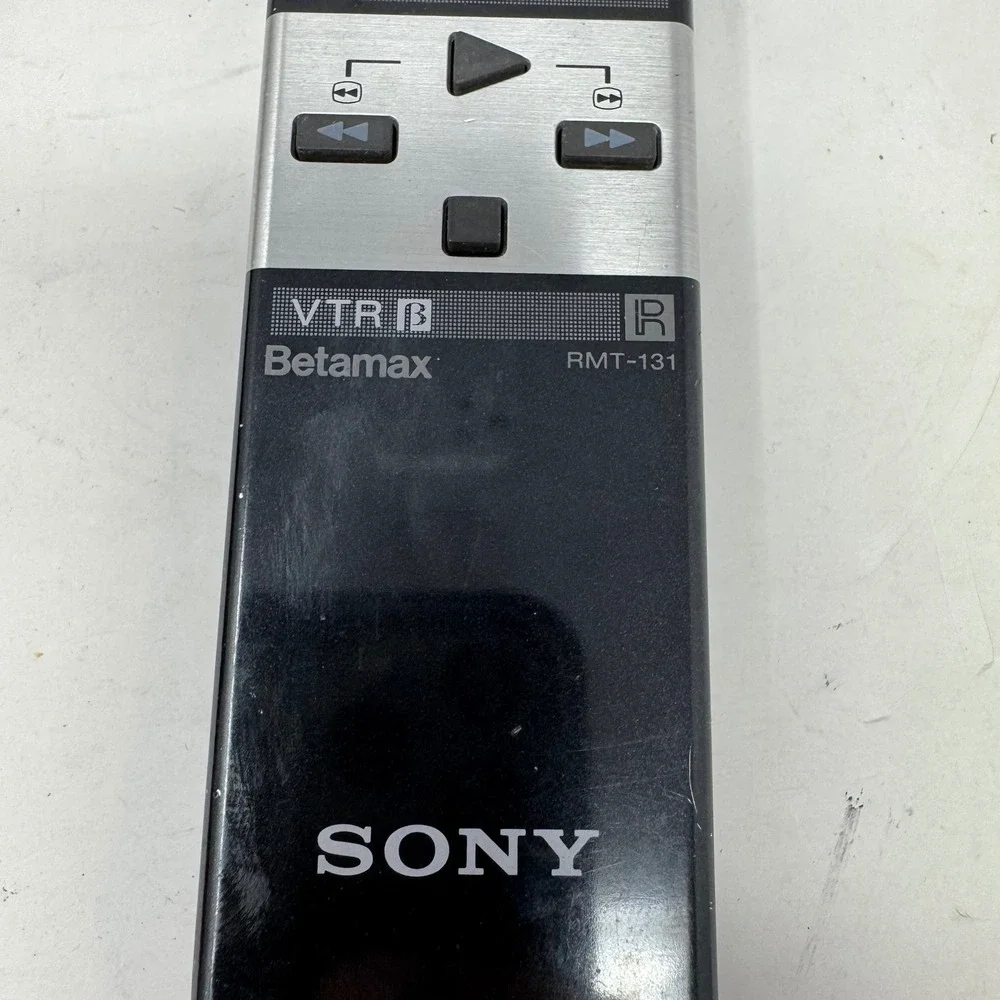 Sony RMT-131 Betamax VTR Remote Control Commander Black Silver OEM Replacement